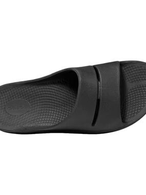 Oofos Black slides